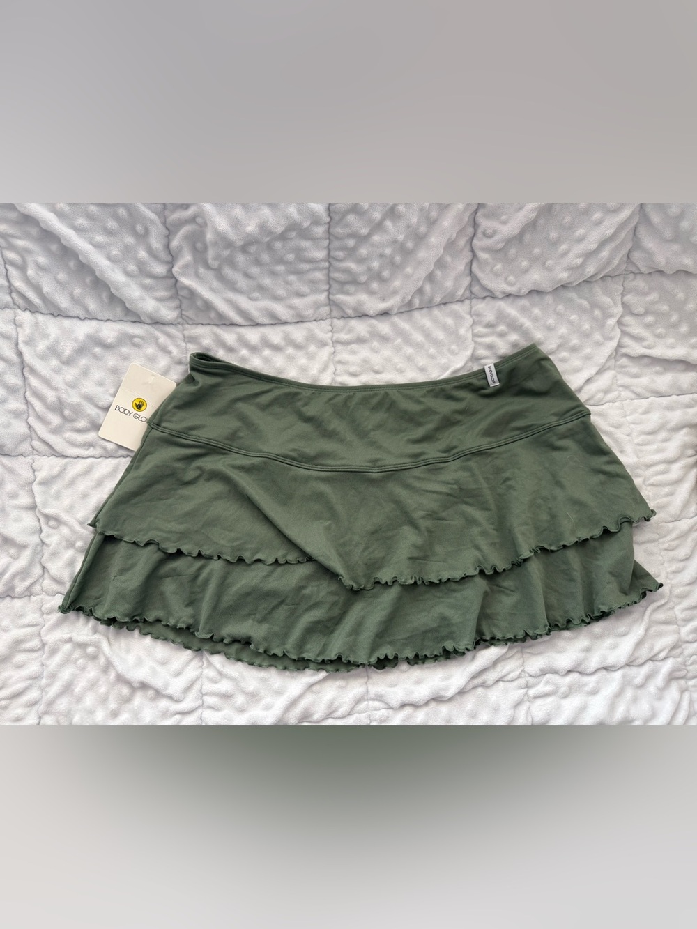 Body Glove Lambada Mesh Swim Cover-Up Skirt Olive Green XL